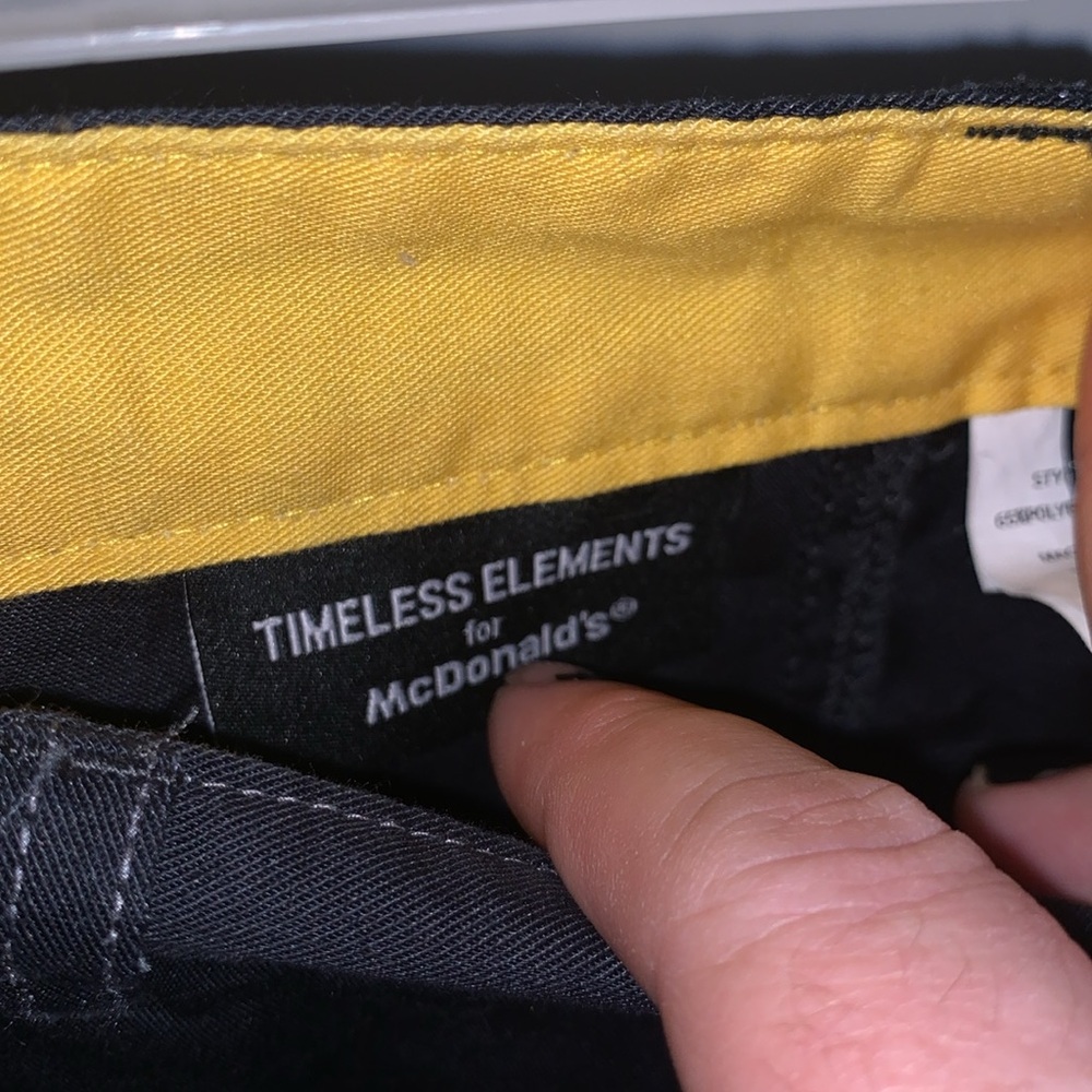Mcdonald's Timeless Elements Black Work Uniform P… - image 6